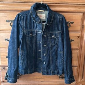 Gap dark wash jean jacket.